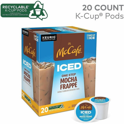 McCafé® K-Cup Iced One-Step Mocha Frappe - Compatible with Keurig Brewer - Ice Coffee - Medium - K-Cup - Mocha Frappé - 