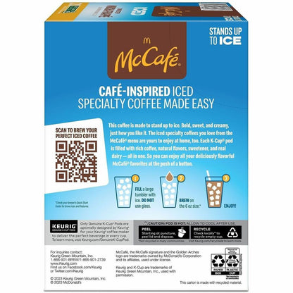 McCafé® K-Cup Iced One-Step Mocha Frappe - Compatible with Keurig Brewer - Ice Coffee - Medium - K-Cup - Mocha Frappé - 