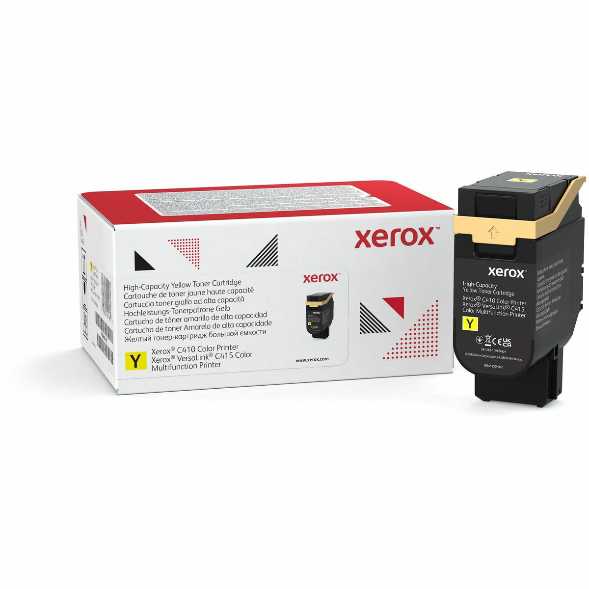 Xerox Original High Yield Laser Toner Cartridge - Box - Return Program - Yellow - 1 Each - 7000 Pages