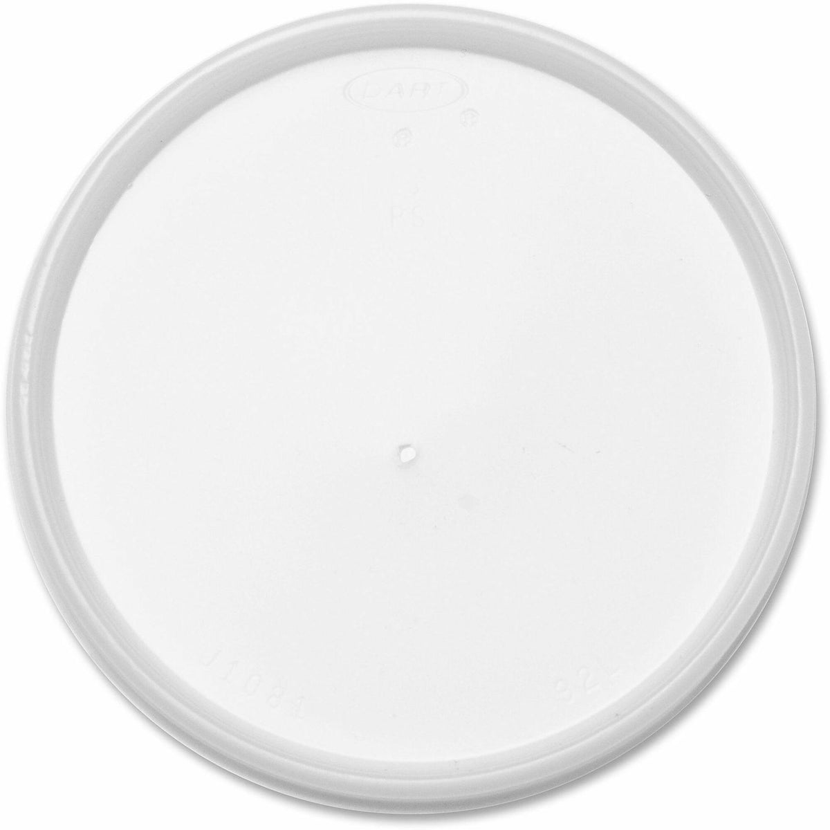 Dart HIPS Plastic Vented Lids - 4.8" Diameter - High Impact Polystyrene (HIPS) - Translucent - 100/Pack - 10 / Carton