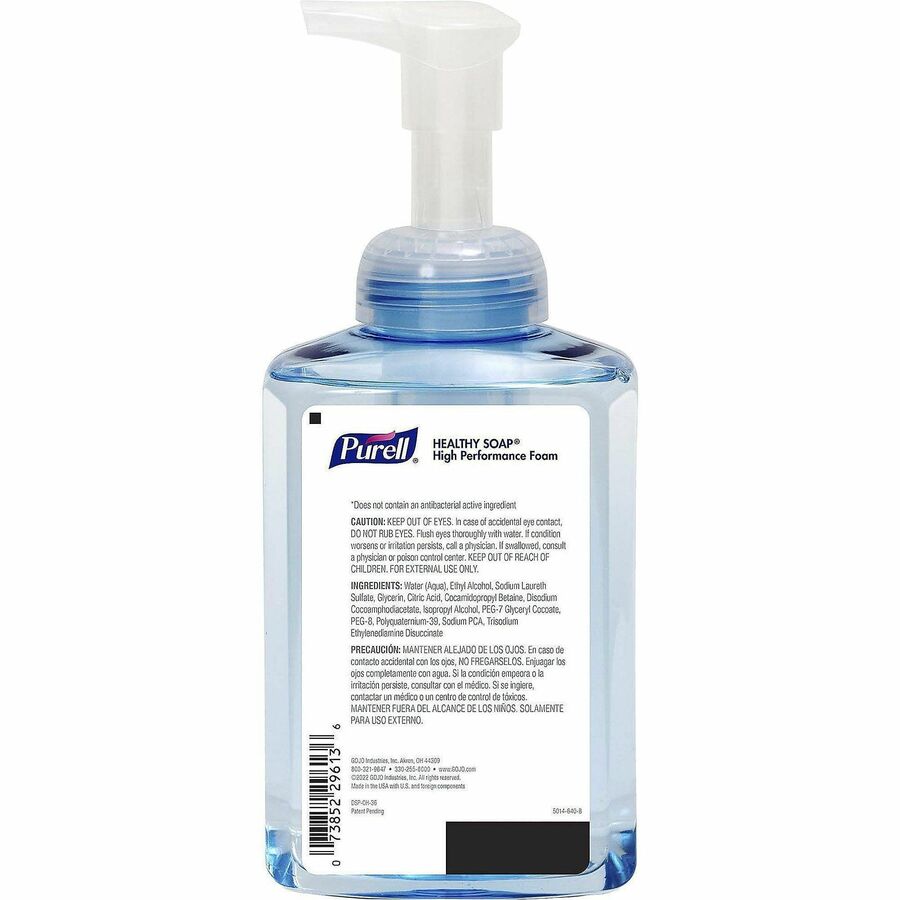 Gojo® CRT HEALTHY SOAP High Performance Foam - 17.40 fl oz - Push Pump Dispenser - Bacteria Remover, Soil Remover, Kill 