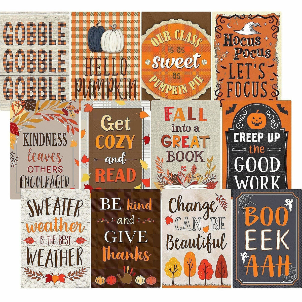 Teacher Created Resources Seasonal Classroom Posters - 11" Width x 15.7" Height - Multi