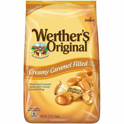 Werther's Original Caramel Hard Candies - Creamy Caramel - 1.69 lb - 4 / Carton