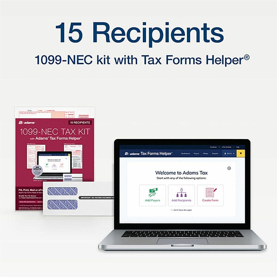 TOPS Part 1099-NEC Online Tax Kit - 5 Part - White Sheet(s) - 1 Pack