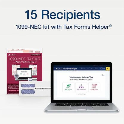 TOPS Part 1099-NEC Online Tax Kit - 5 Part - White Sheet(s) - 1 Pack
