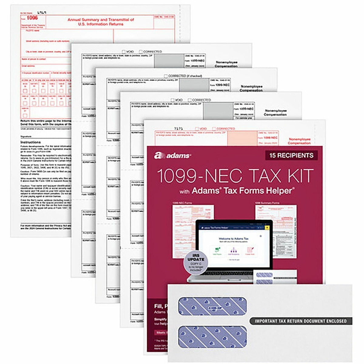 TOPS Part 1099-NEC Online Tax Kit - 5 Part - White Sheet(s) - 1 Pack
