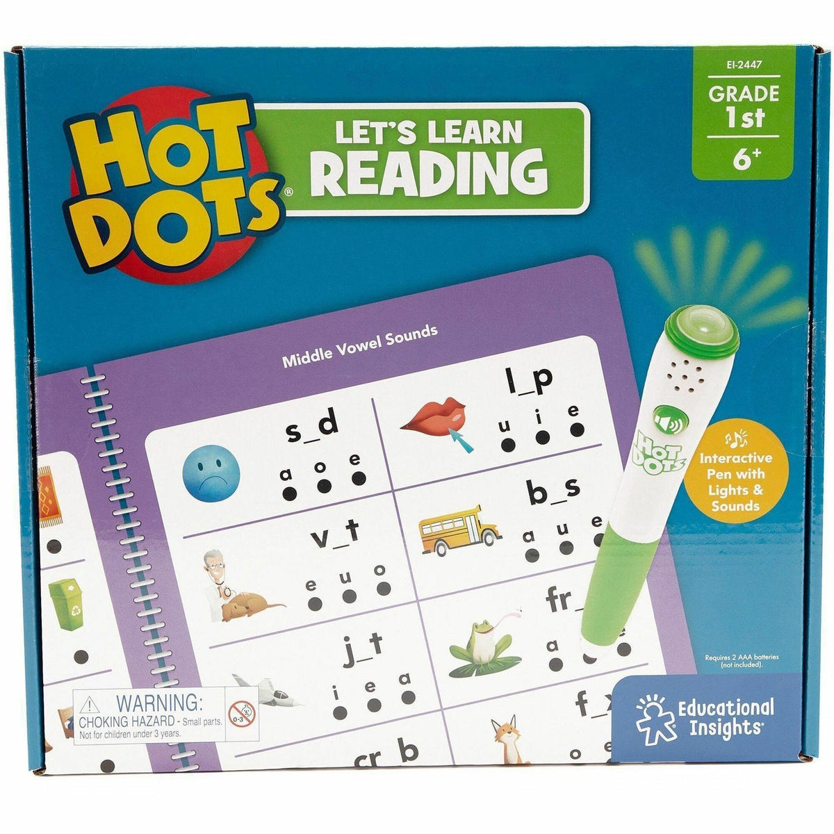 Hot Dots First Grade Activity Set Interactive Printed Book - 50 Pages - Grade 1 - 1 Each