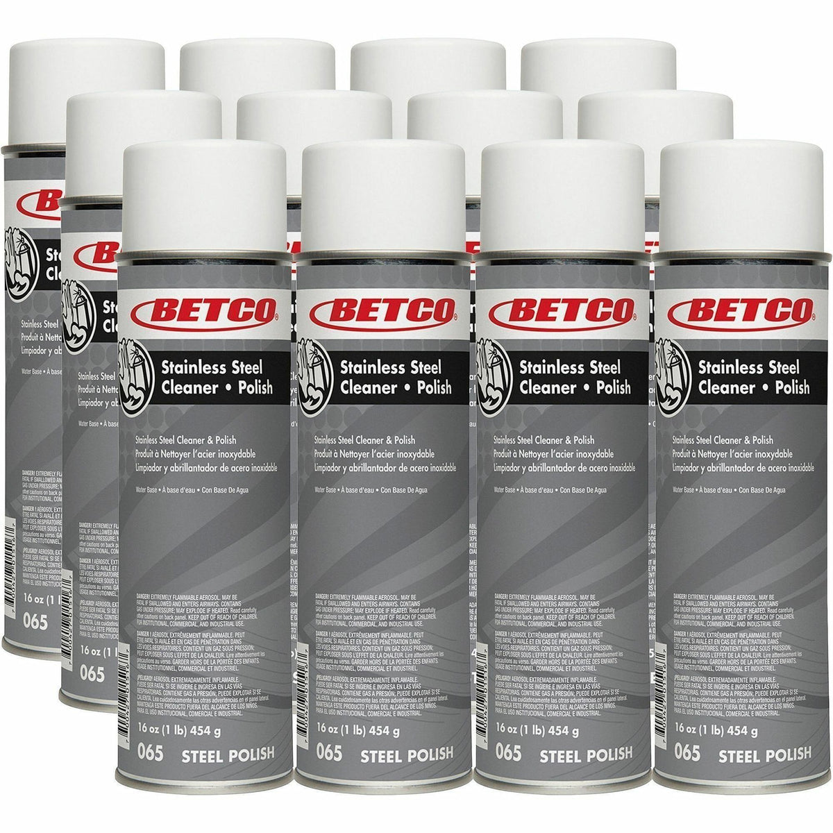 Betco Stainless Steel Cleaner & Polish - Ready-To-Use - 16 fl oz (0.5 quart) - Characteristic Scent - Non-greasy, Film-f