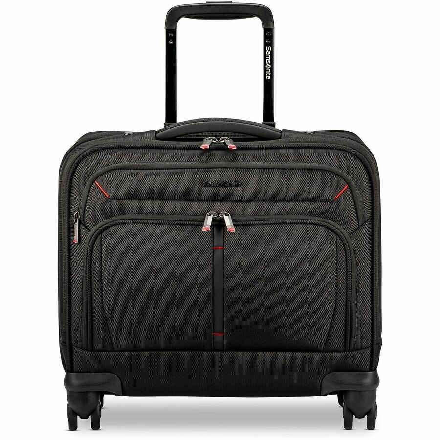 Samsonite Xenon 3.0 Travel/Luggage Case for 12.9" to 15.6" Notebook, Tablet, Accessories - Black - 1680D Ballistic Polye