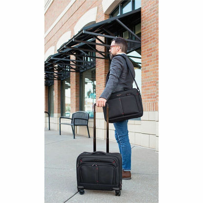 Samsonite Xenon 3.0 Travel/Luggage Case for 12.9" to 15.6" Notebook, Tablet, Accessories - Black - 1680D Ballistic Polye