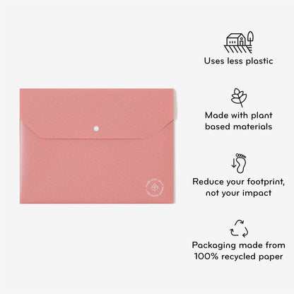 U Brands U-Eco Letter File Pocket - 8 1/2" x 11" - 1 Pocket - Poly - Assorted - 0% Recycled - 10 / Pack