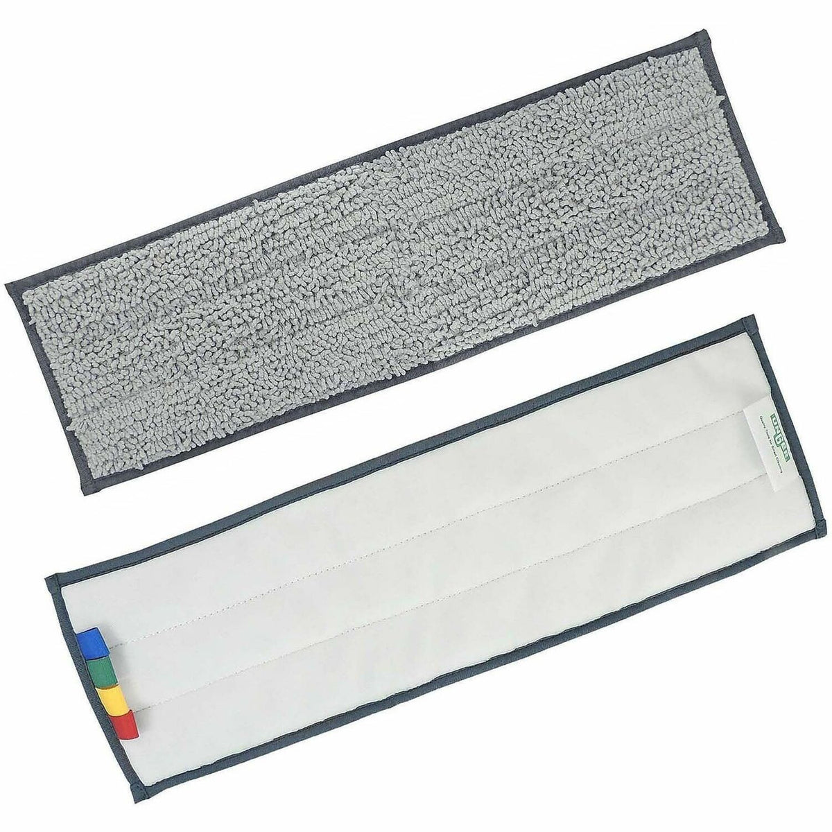 Unger Excella Cleaning Pads - Rectangle20" Length - Floor, Mopping - Hook & Loop Fastener, Durable - MicroFiber, Polyest