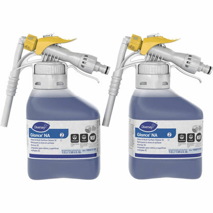 Diversey Glance NA Glass/Multisurface Cleaner - Concentrate - 50.7 fl oz (1.6 quart) - 7 pH - 2 / Carton