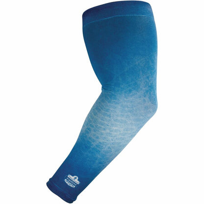 Ergodyne 6695 Sun Protection Arm Sleeves - Blue - UV Protection, Moisture Wicking, Stretchable, Machine Washable