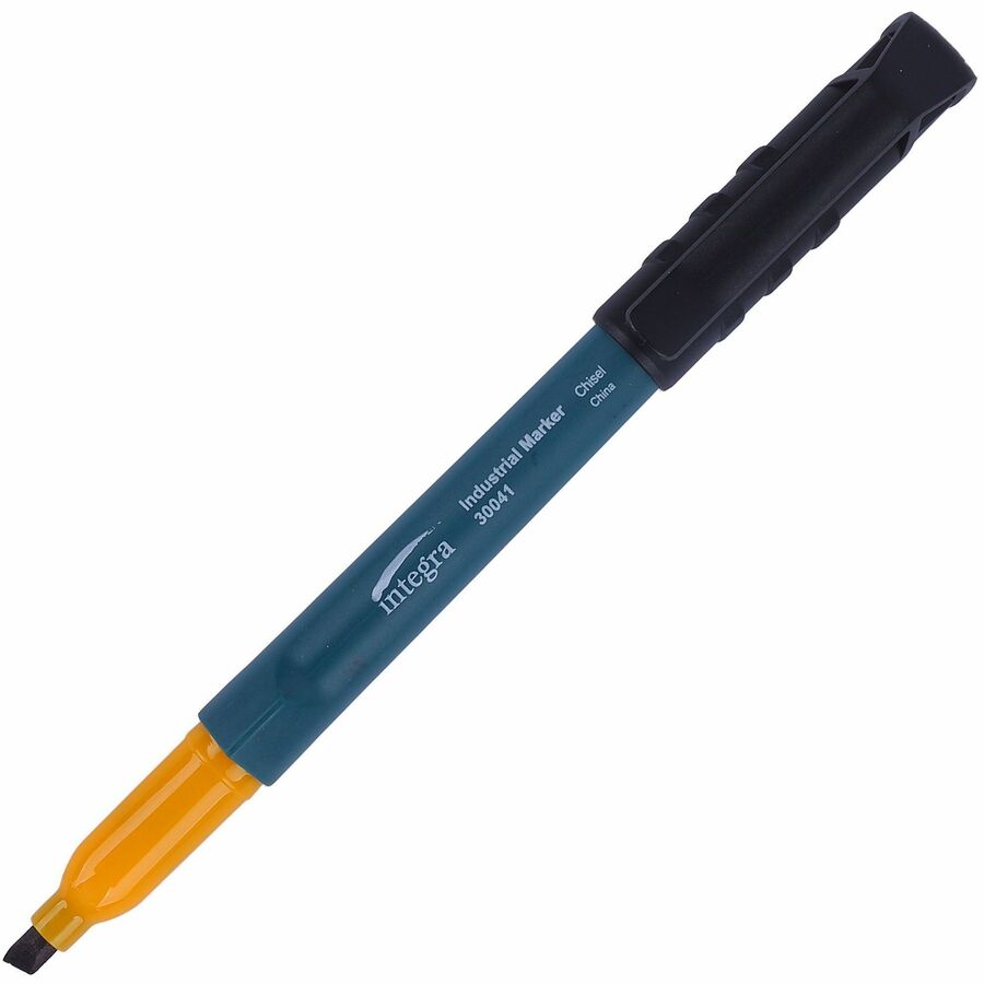 Integra Industrial Markers - Black Ink - 12 / Box