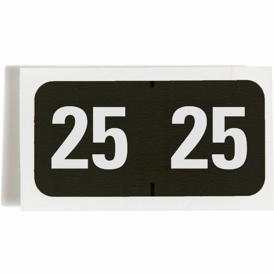 Smead ETYJ Color-Coded Year Labels - 25 - 3/4" Height x 1 1/2" Width - Black - 1 Roll