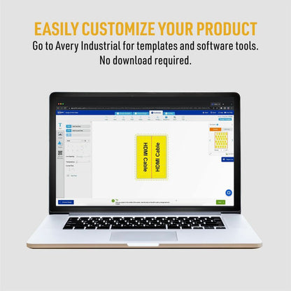 Avery® Cable Labels, P-Style, 1.02" x 3.3" , 300 Total (61540) - Waterproof - 1 1/64" Width x 3 19/64" Length - Permanen
