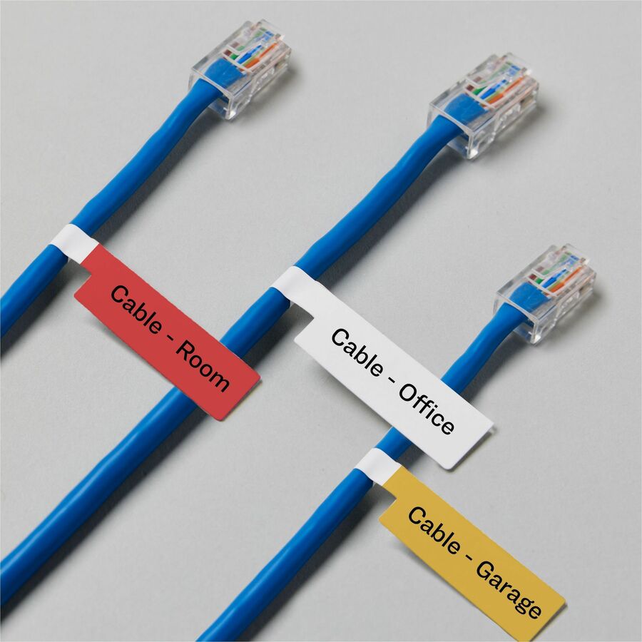Avery® Cable Labels, P-Style, 1.02" x 3.3" , 300 Total (61540) - Waterproof - 1 1/64" Width x 3 19/64" Length - Permanen