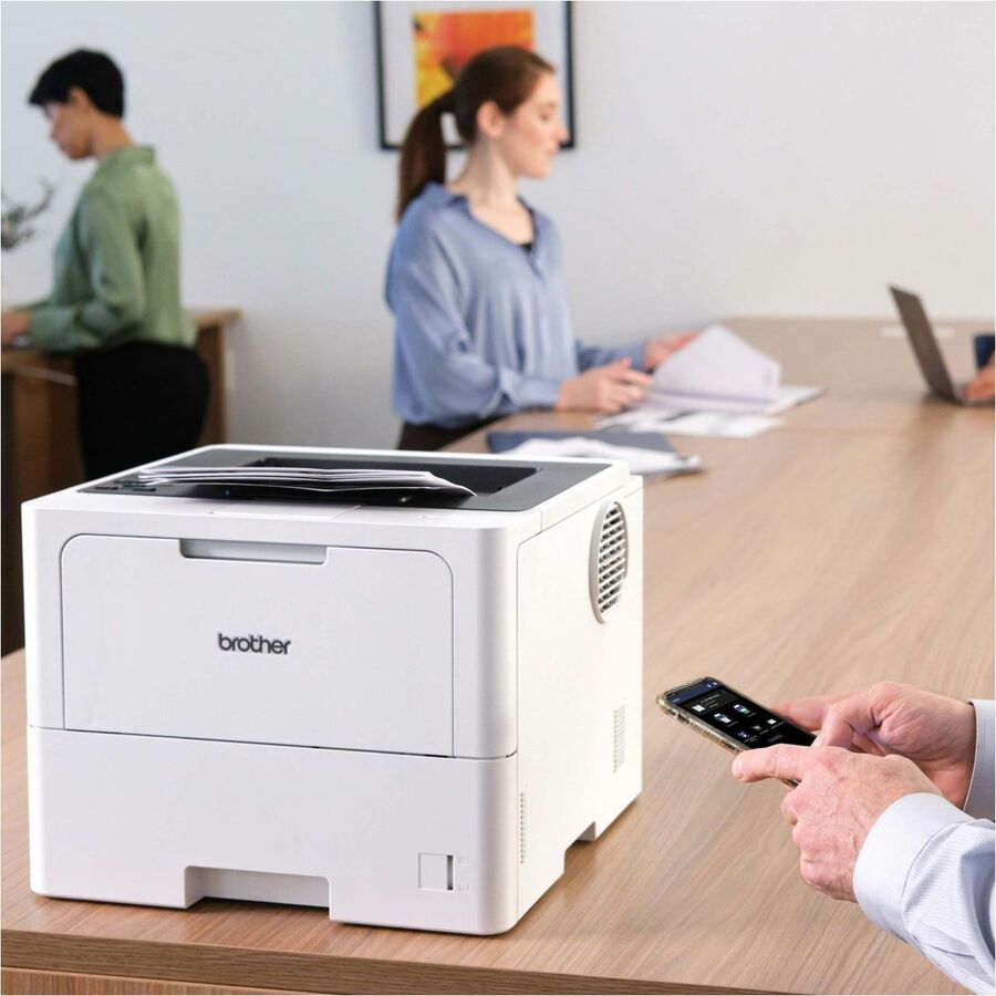Brother HL-L6210DW Desktop Wireless Laser Printer - Monochrome - 50 ppm Mono - 1200 x 1200 dpi class - Automatic Duplex 