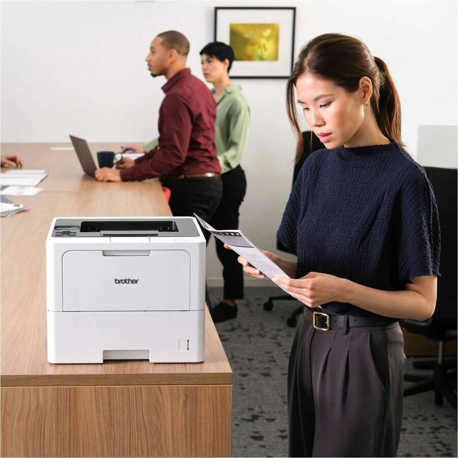 Brother HL-L6210DW Desktop Wireless Laser Printer - Monochrome - 50 ppm Mono - 1200 x 1200 dpi class - Automatic Duplex 