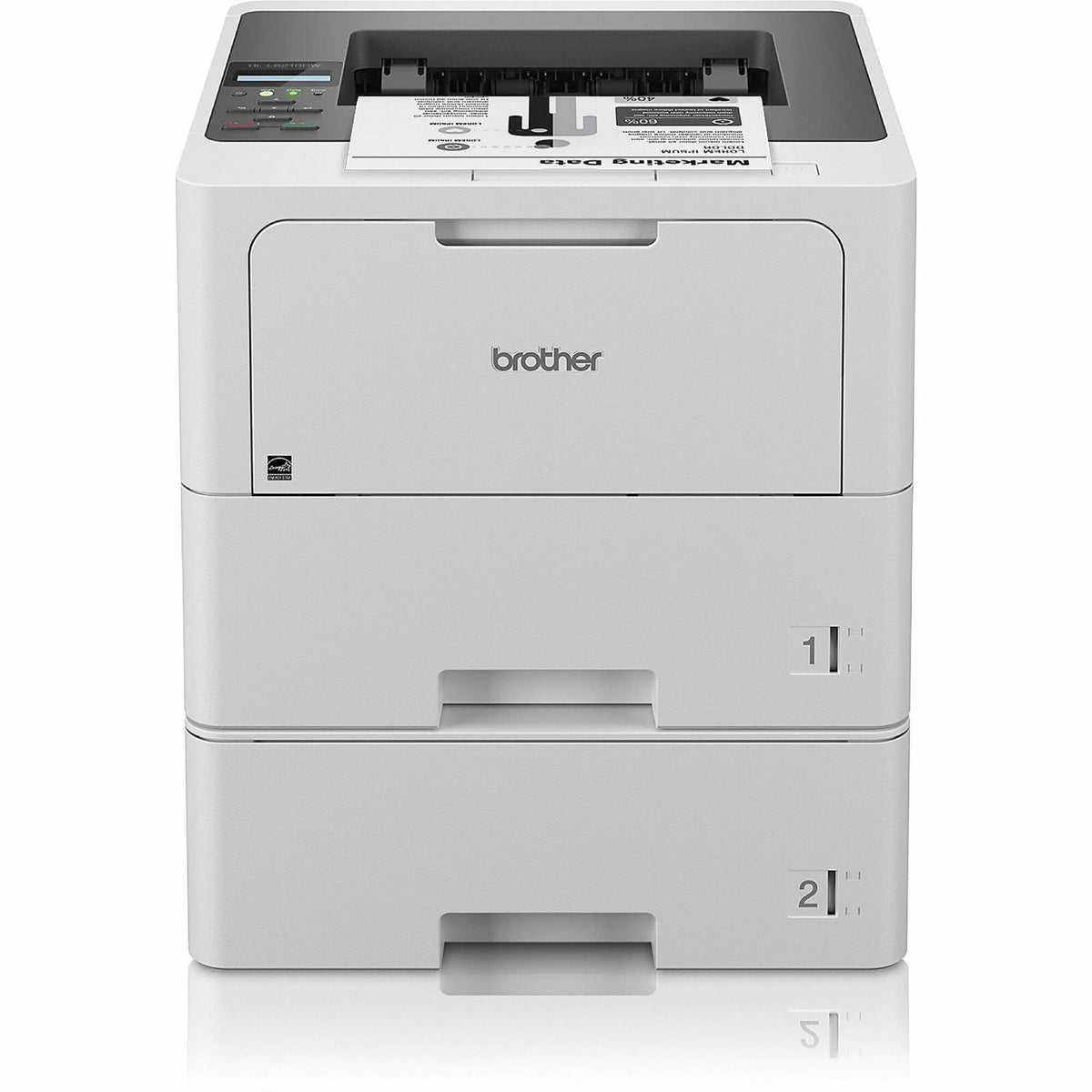 Brother HL-L6210DWT Desktop Wireless Laser Printer - Monochrome - 50 ppm Mono - 1200 x 1200 dpi class - Automatic Duplex