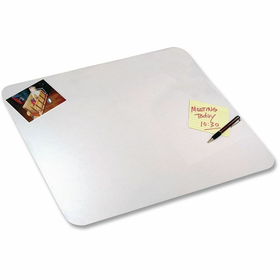 Artistic Eco-Clear Desk Pad - 24" Width - Plastic, Poly - Clear