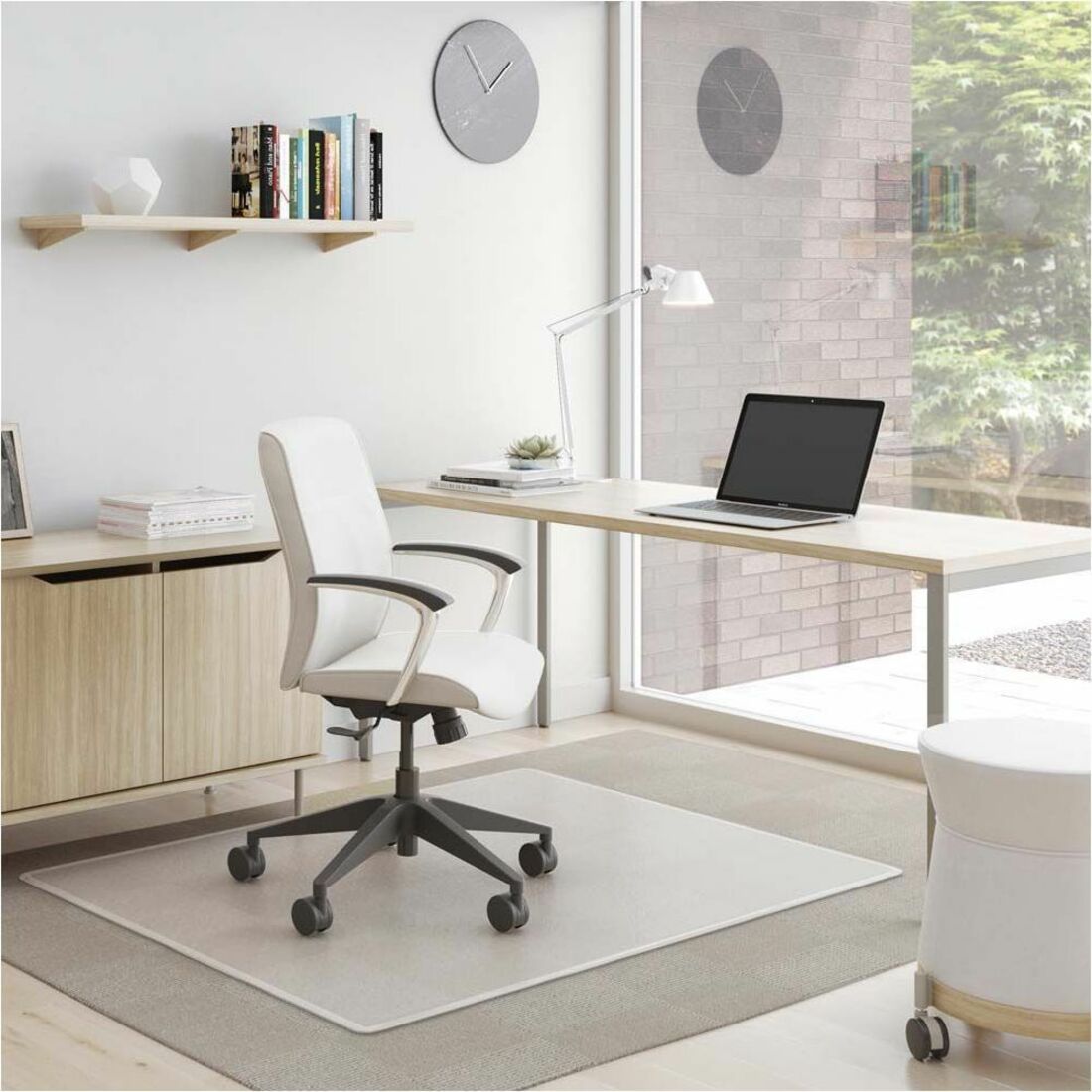 Deflecto SuperMat Medium Pile Carpet Chairmat - Medium Pile Carpet, Commercial, Home Office, Indoor, Floor - 48" Length 