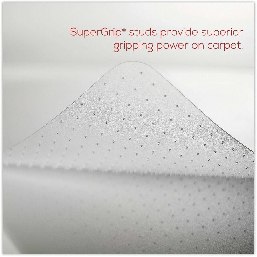 Deflecto SuperMat Medium Pile Carpet Chairmat - Medium Pile Carpet, Commercial, Home Office, Indoor, Floor - 48" Length 