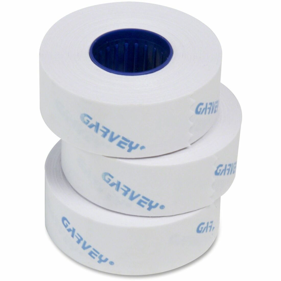 COSCO Contact Labelers 1-line White Labels - 7/16" Width x 13/16" Length - Removable Adhesive - White - 16 / Box