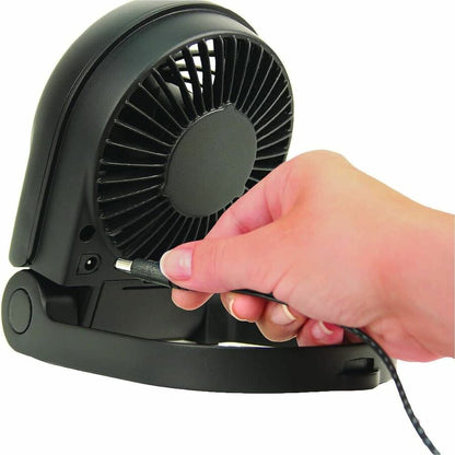 Honeywell Turbo on the Go Portable Personal Fan, HTF090B - 1 Speed - Carrying Handle, Compact, Foldable - 12.5" Height x