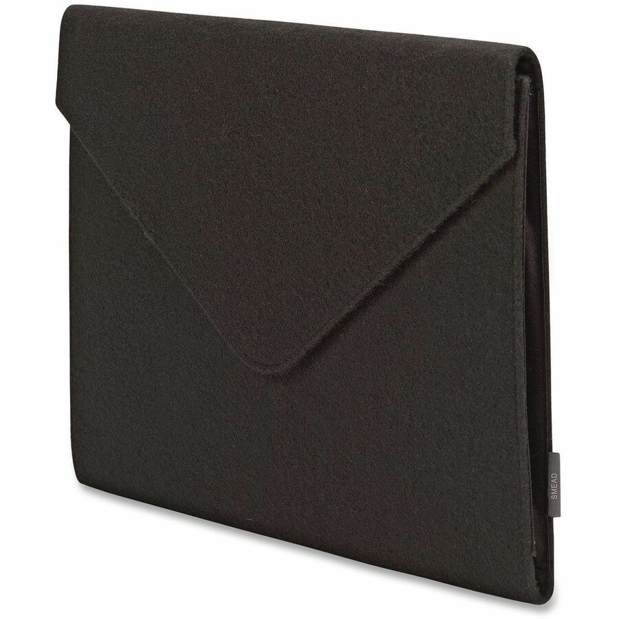 Smead Letter Expanding File - 8 1/2" x 11" - 2" Expansion - 1 Pocket - Cloth - Black - Snap Closure, Acid-free, Gusset, 