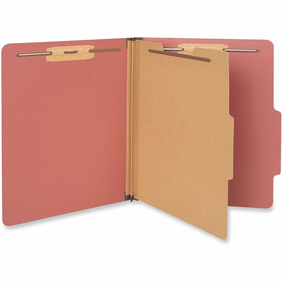 Universal 2/5 Tab Cut Letter Recycled Classification Folder - 2" Expansion - 4 Fastener - 2" Fastener Capacity - Top Tab