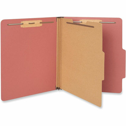 Universal 2/5 Tab Cut Letter Recycled Classification Folder - 2" Expansion - 4 Fastener - 2" Fastener Capacity - Top Tab