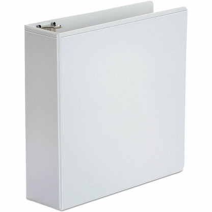 Universal Economy Round Ring View Binder, 3 Rings, 3" Capacity, 11 x 8.5, White - 3" Binder Capacity - 460 Sheet Capacit