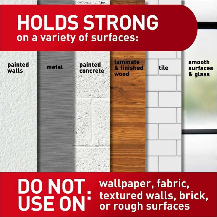 Command Clear Hanging Hooks Variety Pack - Adhesive - Assorted - 53 / Pack