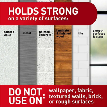 Command Clear Hanging Hooks Variety Pack - Adhesive - Assorted - 53 / Pack