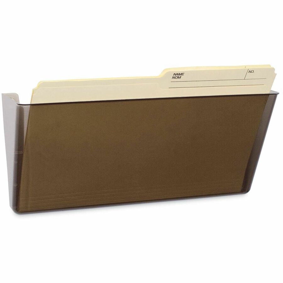 Storex Magnetic Legal Wall Pocket, Unbreakable Smoke - 500 x Sheet - 7" Height x 16" Width x 4" Depth - 1 Each