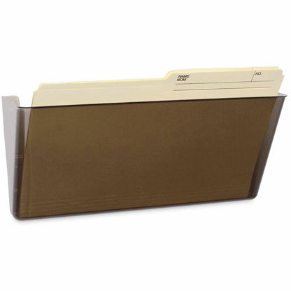 Storex Magnetic Legal Wall Pocket, Unbreakable Smoke - 500 x Sheet - 7" Height x 16" Width x 4" Depth - 1 Each