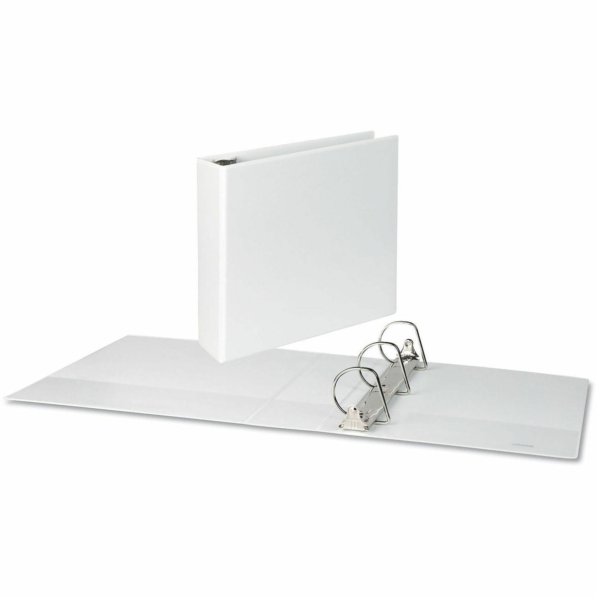 Universal Slant D-Ring View Binder, 3 Rings, 3" Capacity, 11 x 8.5, White - 3" Binder Capacity - 600 Sheet Capacity - 3 