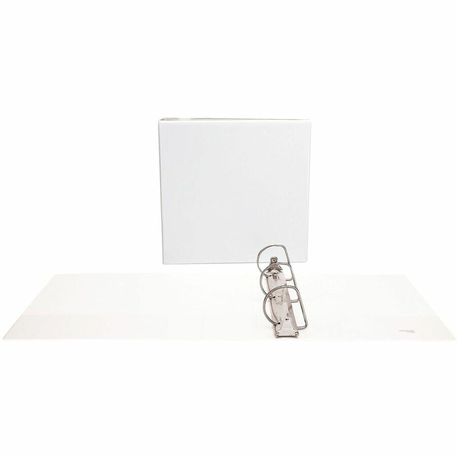 Universal Slant D-Ring View Binder, 3 Rings, 3" Capacity, 11 x 8.5, White - 3" Binder Capacity - 600 Sheet Capacity - 3 