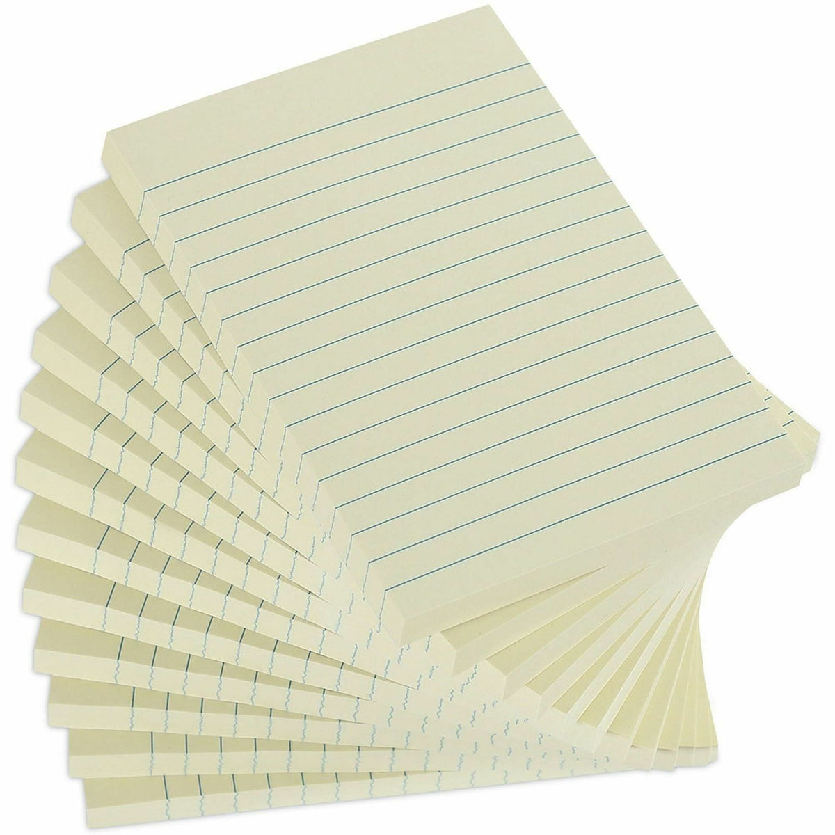 Universal Note Pad - 4" Flag/Note Width x 6" Flag/Note Length - Rectangle - 100 Sheets per Pad - Unruled - Yellow - Pape