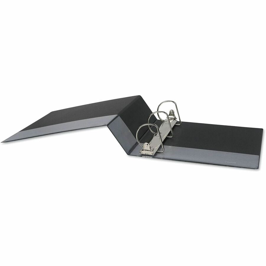Universal Slant D-Ring View Binder, 3 Rings, 3" Capacity, 11 x 8.5, Black - 3" Binder Capacity - 600 Sheet Capacity - 3 