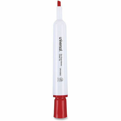 Universal Dry Erase Marker - Erasable - Red Ink - Dry - Glass, General Purpose, Classroom, Home, Office - 12 / Dozen