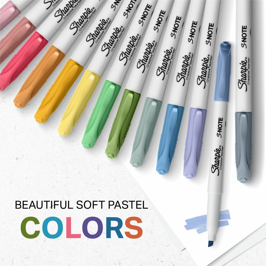 Sharpie S-Note Creative Markers - Assorted Ink - Multipurpose - 36 / Box