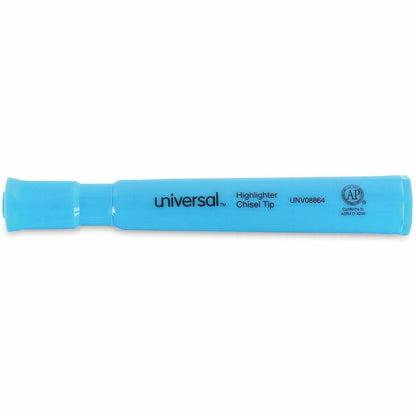 Universal Highlighter - Fluorescent Blue Ink - Blue Barrel - 12 / Dozen
