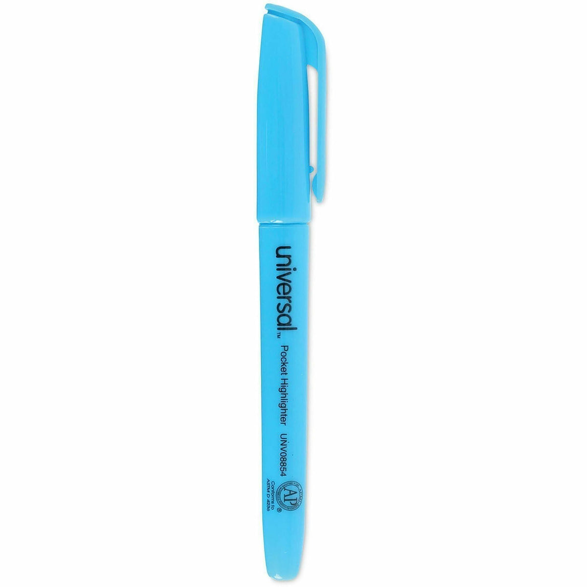 Universal Highlighter - Fluorescent Blue Ink - Blue Barrel - 12 / Dozen