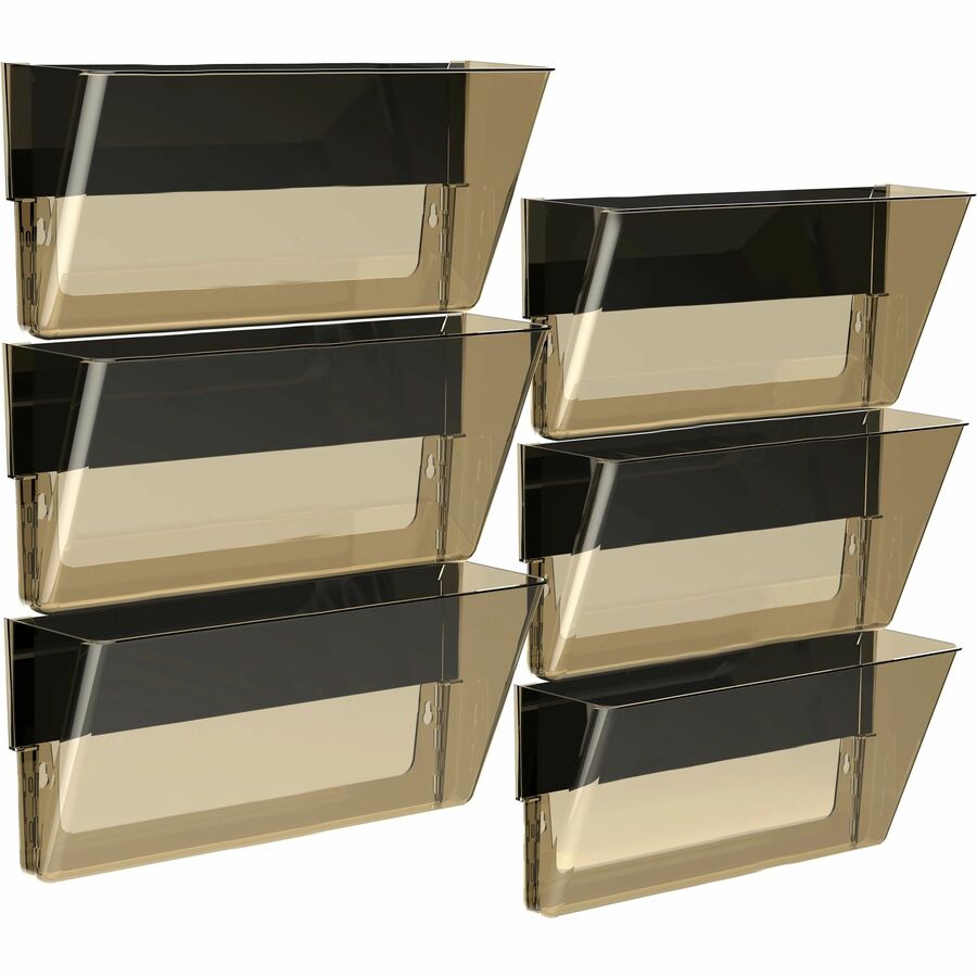 Storex Magnetic Legal Wall Pocket, Unbreakable Clear - 500 x Sheet - 7" Height x 16" Width x 4" Depth - 1 Each