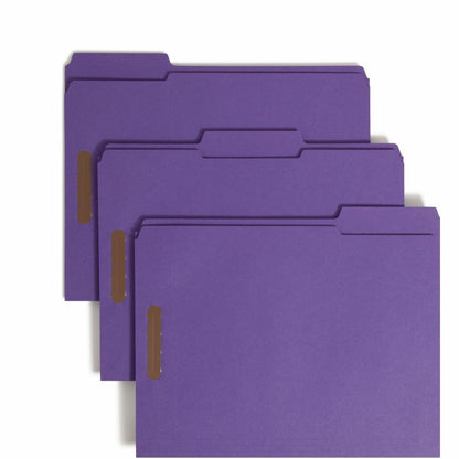 Smead 1/3 Tab Cut Letter Recycled Fastener Folder with Fastener - 8 1/2" x 11" - 3/4" Expansion - 2 x 2K Fastener - 2" F