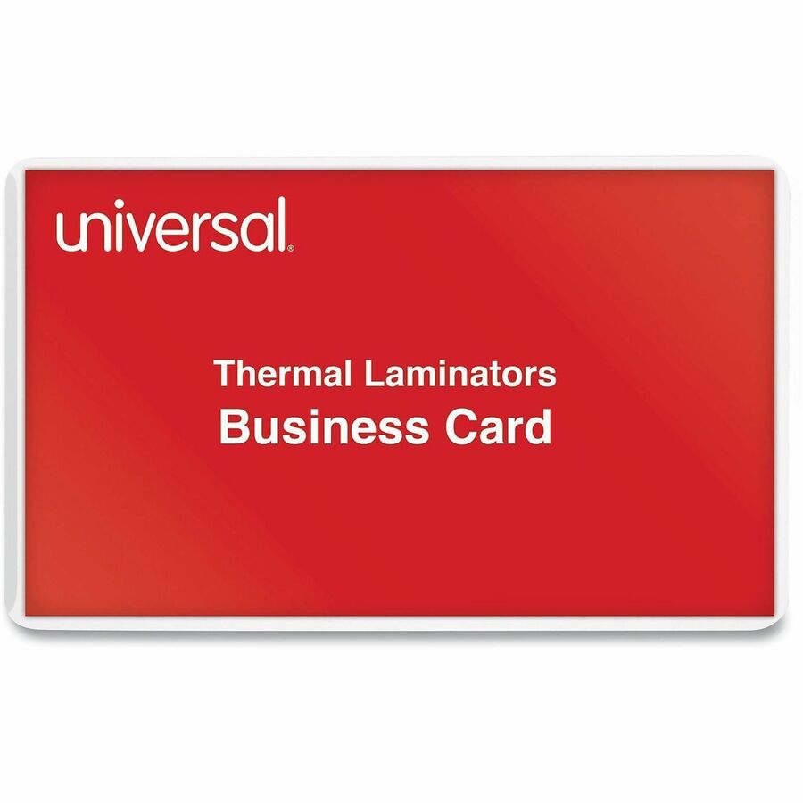 Universal Laminating Pouch - Sheet Size Supported: Business Card 3.50" Width x 2" Length - 100 / Box