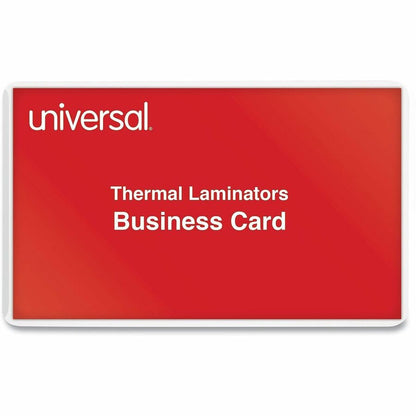 Universal Laminating Pouch - Sheet Size Supported: Business Card 3.50" Width x 2" Length - 100 / Box